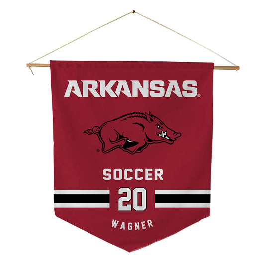 Arkansas - NCAA Women's Soccer : Natalie Wagner - Pennant - 18" x 21"-0