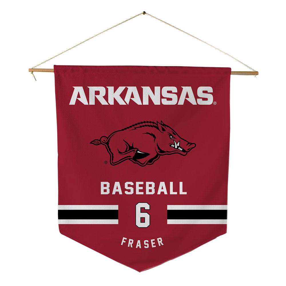 Arkansas - NCAA Baseball : Gabe Fraser - Pennant - 18" x 21"-0
