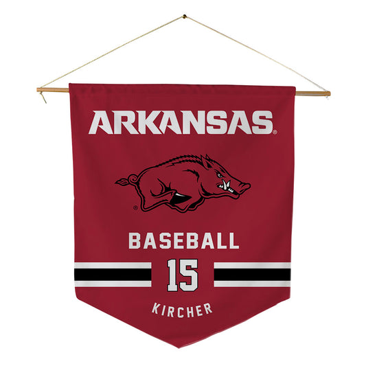 Arkansas - NCAA Baseball : Jackson Kircher - Pennant - 18" x 21"-0