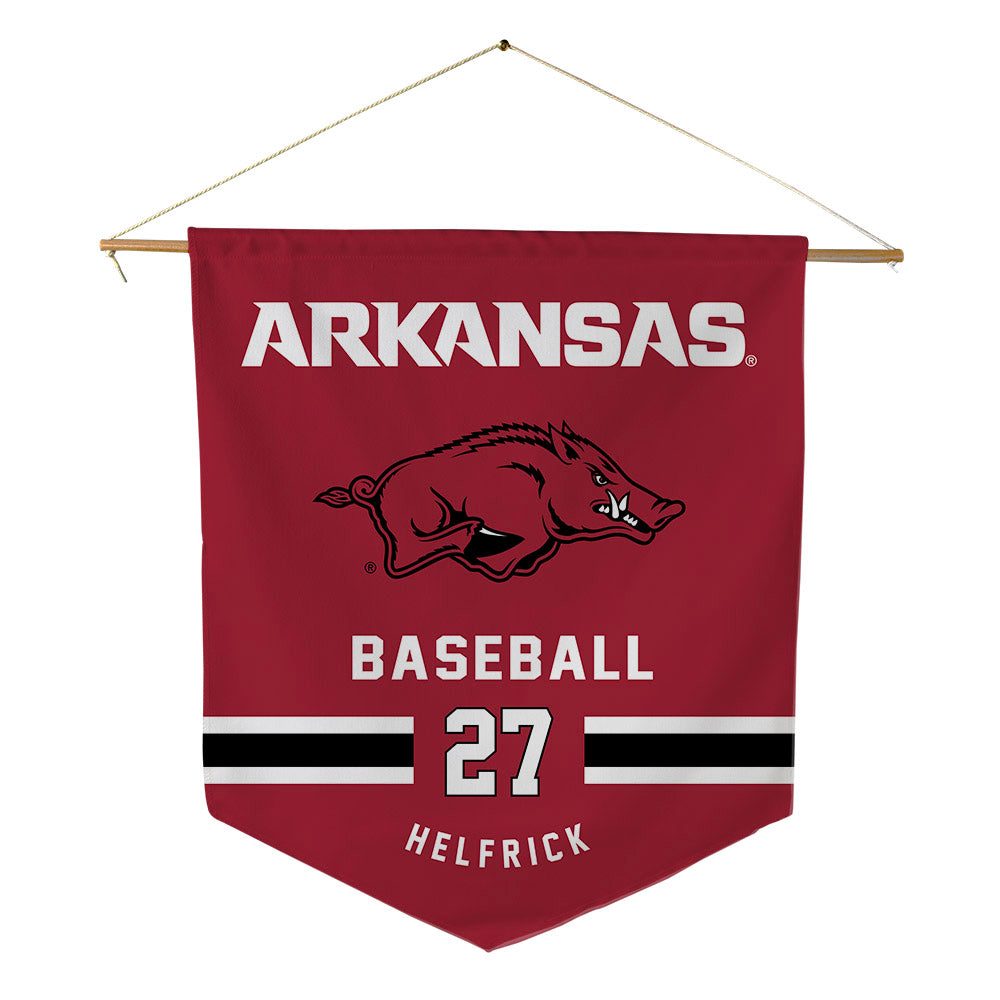 Arkansas - NCAA Baseball : Ryder Helfrick - Pennant - 18" x 21"-0