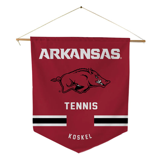 Arkansas - NCAA Women's Tennis : Anet Koskel - Pennant - 18" x 21"-0