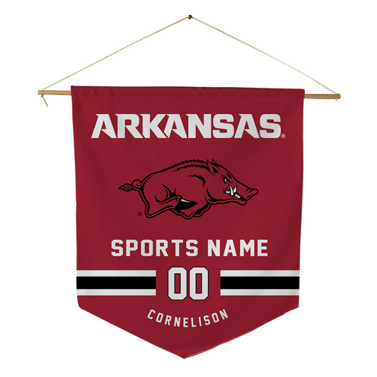 Arkansas - NCAA Baseball : Luke Cornelison - Pennant - 18" x 21"-0