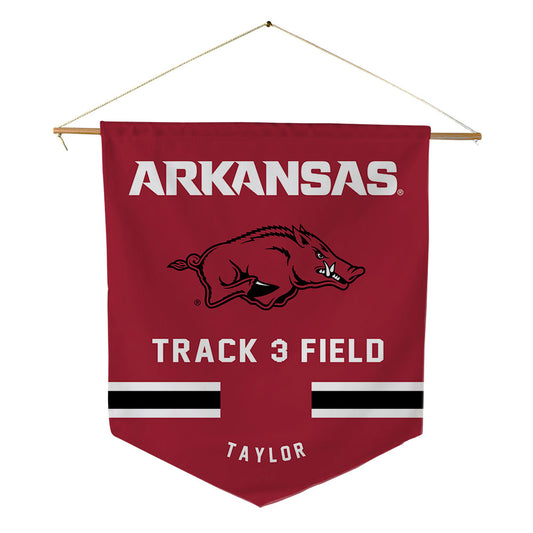 Arkansas - NCAA Men's Track & Field : Tyrice Taylor - Pennant - 18" x 21"-0