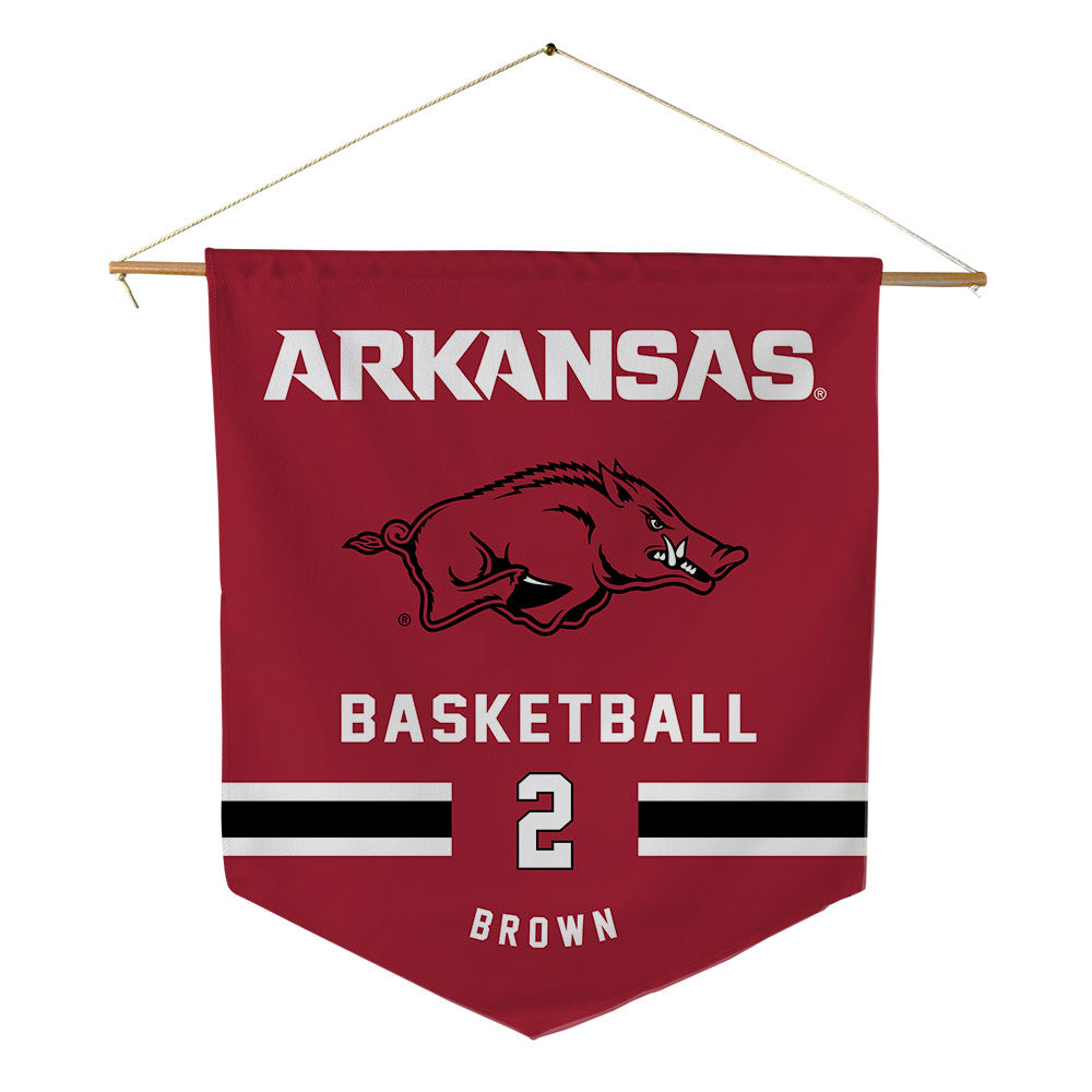 Arkansas - NCAA Men's Basketball : Amere Brown - Pennant - 18" x 21"-0