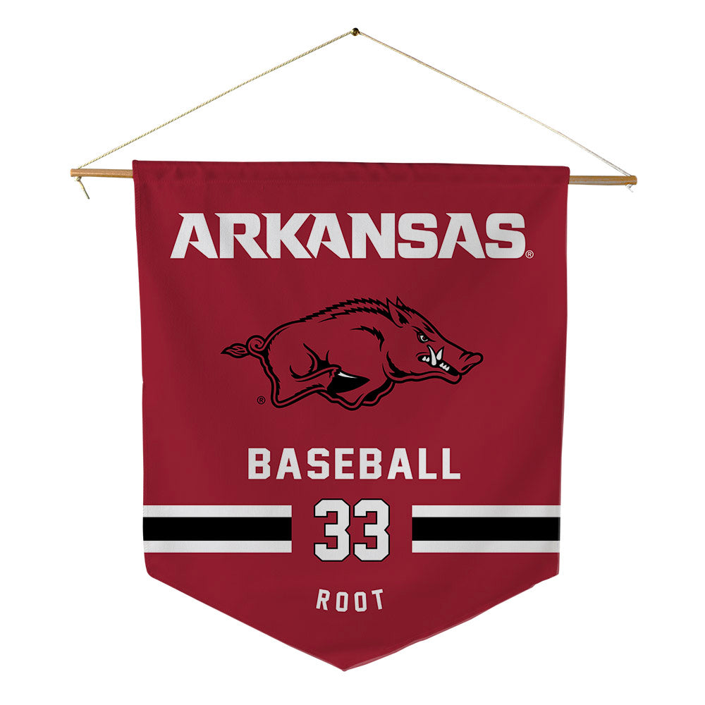 Arkansas - NCAA Baseball : Zach Root - Pennant - 18" x 21"-0