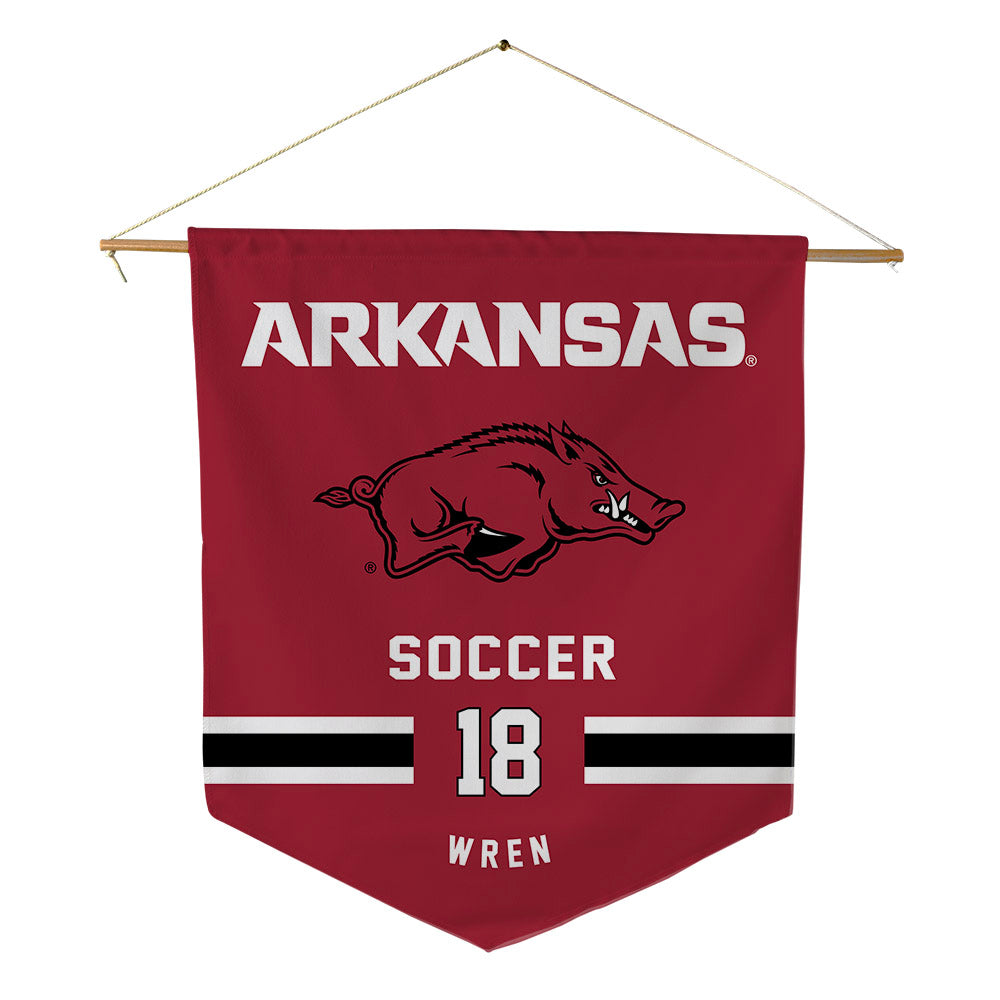 Arkansas - NCAA Women's Soccer : Avery Wren - Pennant - 18" x 21"-0