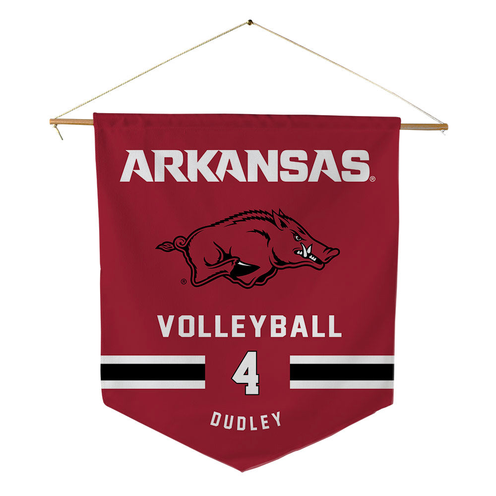 Arkansas - NCAA Women's Volleyball : Lily Dudley - Pennant - 18" x 21"-0