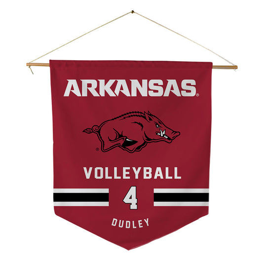 Arkansas - NCAA Women's Volleyball : Lily Dudley - Pennant - 18" x 21"-0