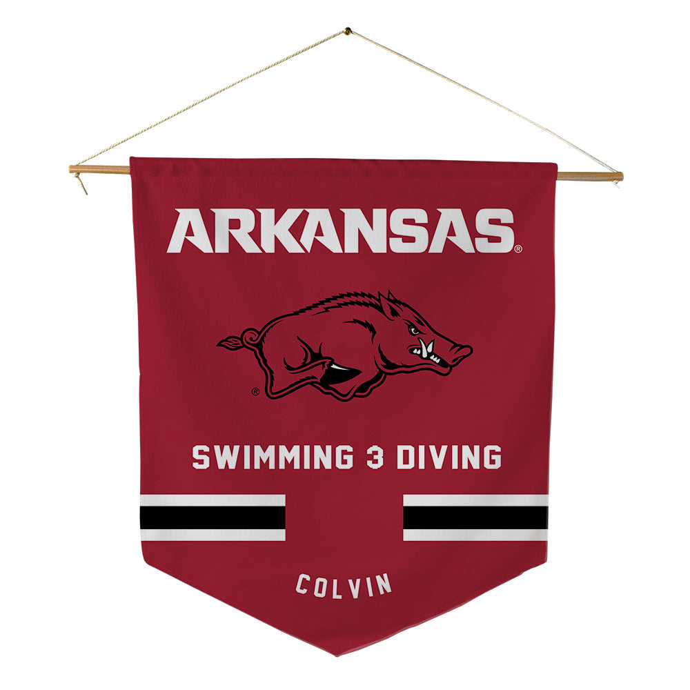 Arkansas - NCAA Women's Swimming & Diving : Gracie Colvin - Pennant - 18" x 21"-0