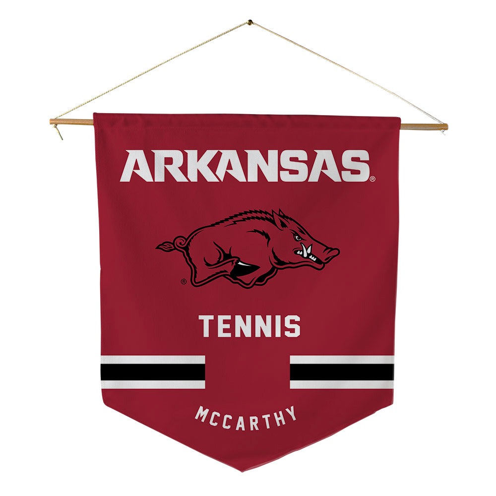 Arkansas - NCAA Women's Tennis : Morgan McCarthy - Pennant - 18" x 21"-0