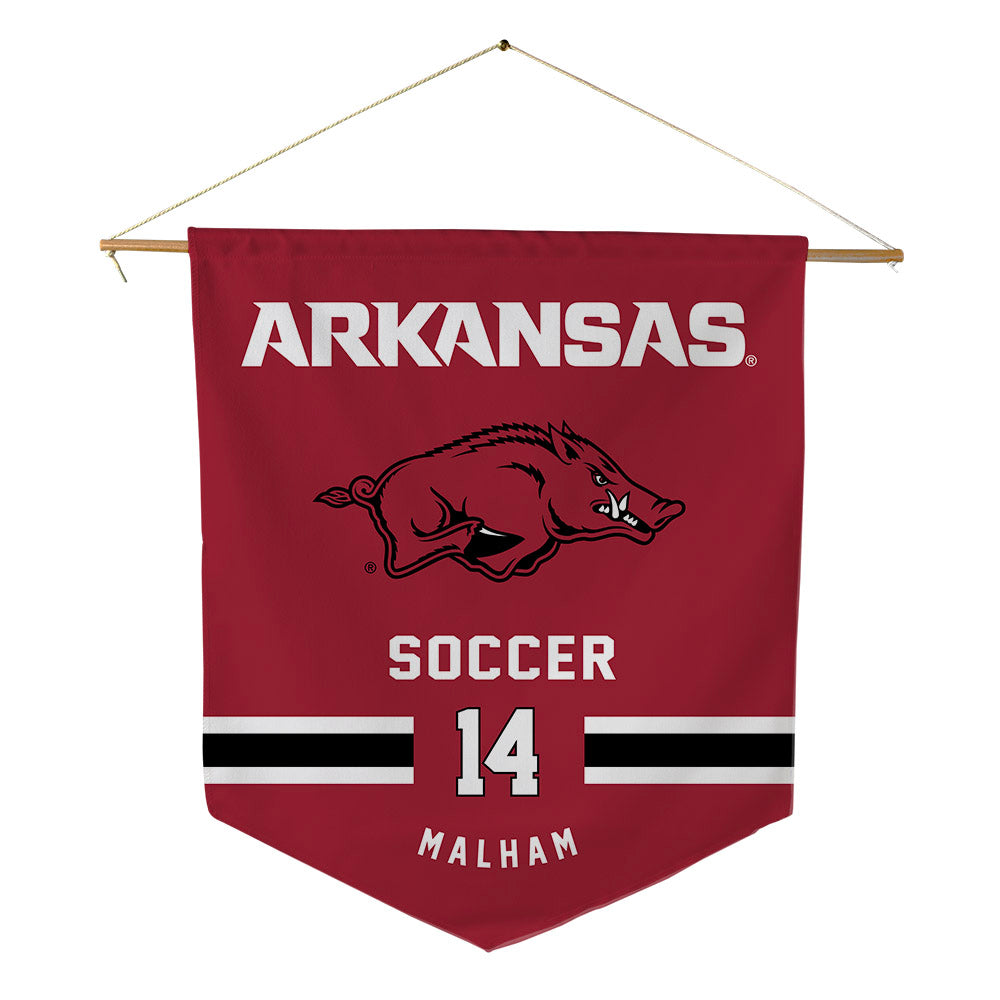 Arkansas - NCAA Women's Soccer : Makenzie Malham - Pennant - 18" x 21"-0