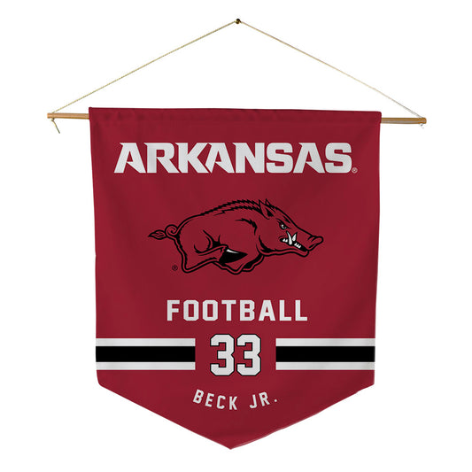 Arkansas - NCAA Football : Jeremiah Beck Jr. - Pennant - 18" x 21"-0