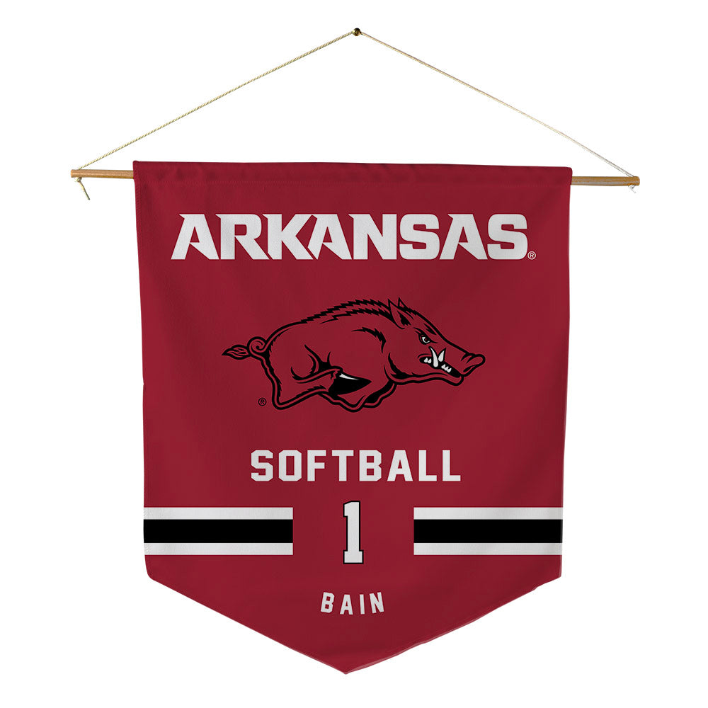 Arkansas - NCAA Softball : Brinli Bain - Pennant - 18" x 21"-0