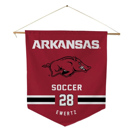 Arkansas - NCAA Women's Soccer : Kyndal Ewertz - Pennant - 18" x 21"-0