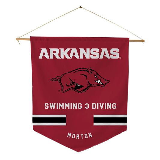 Arkansas - NCAA Women's Swimming & Diving : Ashley Morton - Pennant - 18" x 21"-0