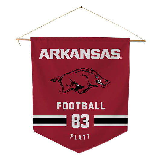 Arkansas - NCAA Football : Jaden Platt - Pennant - 18" x 21"-0