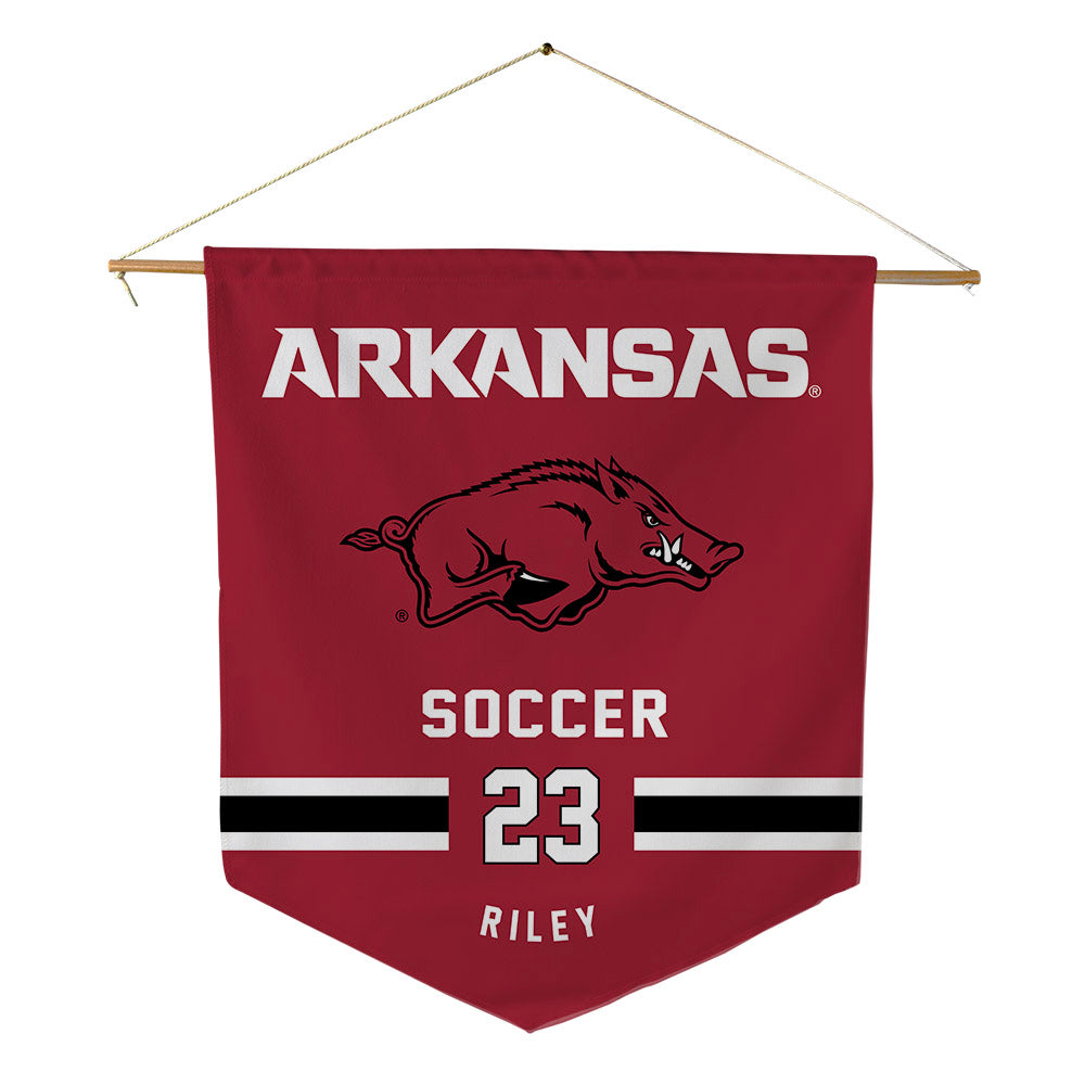 Arkansas - NCAA Women's Soccer : Ella Riley - Pennant - 18" x 21"-0