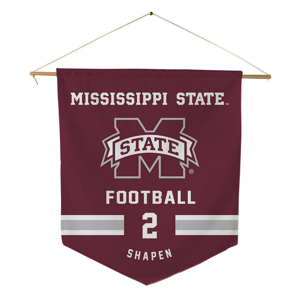 Mississippi State - NCAA Football : Blake Shapen - Pennant - 18" x 21"-0