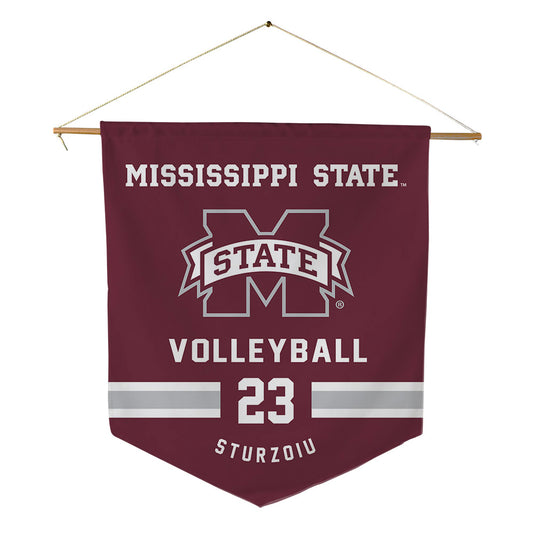 Mississippi State - NCAA Women's Volleyball : Ashley Sturzoiu - Pennant - 18" x 21"-0