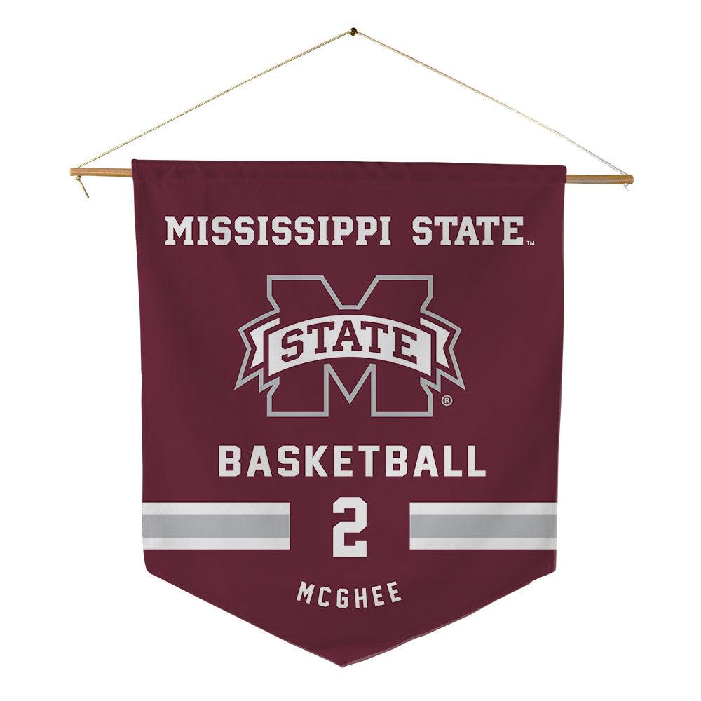 Mississippi State - NCAA Men's Basketball : Jaborri Mcghee - Pennant - 18" x 21"-0
