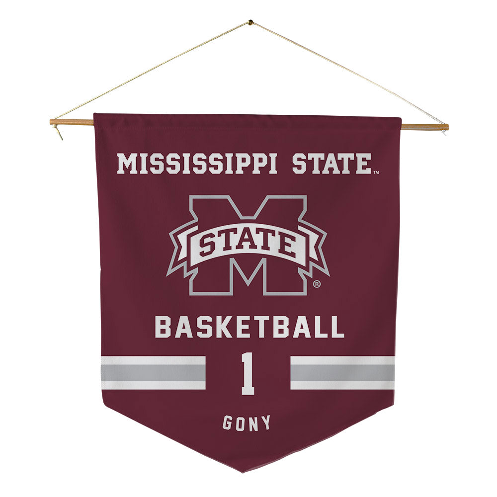Mississippi State - NCAA Women's Basketball : Nyayongah Gony - Pennant - 18" x 21"-0