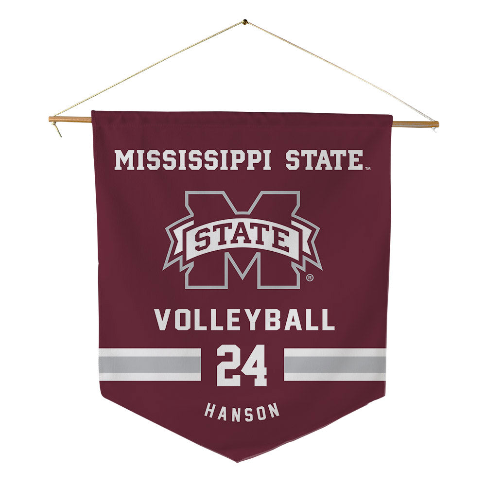 Mississippi State - NCAA Women's Volleyball : Cayley Hanson - Pennant - 18" x 21"-0