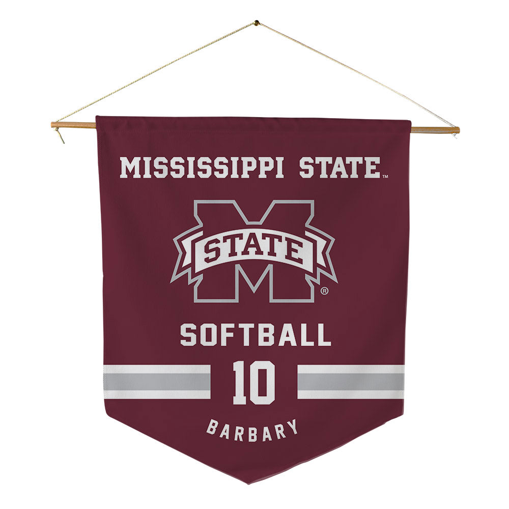 Mississippi State - NCAA Softball : Nadia Barbary - Pennant - 18" x 21"-0