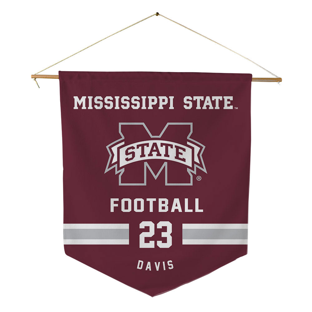 Mississippi State - NCAA Football : SetH Davis - Pennant - 18" x 21"-0