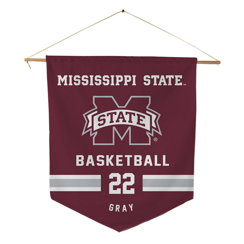 Mississippi State - NCAA Women's Basketball : Nataliyah Gray - Pennant - 18" x 21"-0