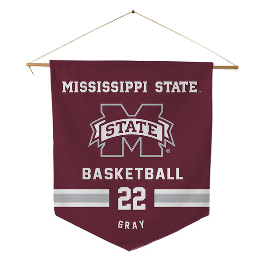 Mississippi State - NCAA Women's Basketball : Nataliyah Gray - Pennant - 18" x 21"-0