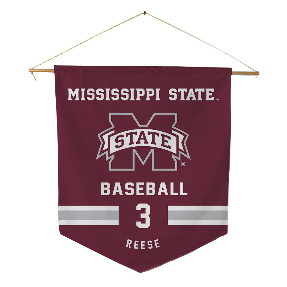 Mississippi State - NCAA Baseball : Ace Reese - Pennant - 18" x 21"-0