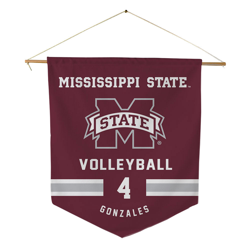 Mississippi State - NCAA Women's Volleyball : Zoe Gonzales - Pennant - 18" x 21"-0