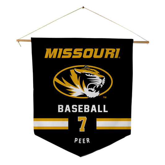 Missouri - NCAA Baseball : Kaden Peer - Pennant - 18" x 21"-0