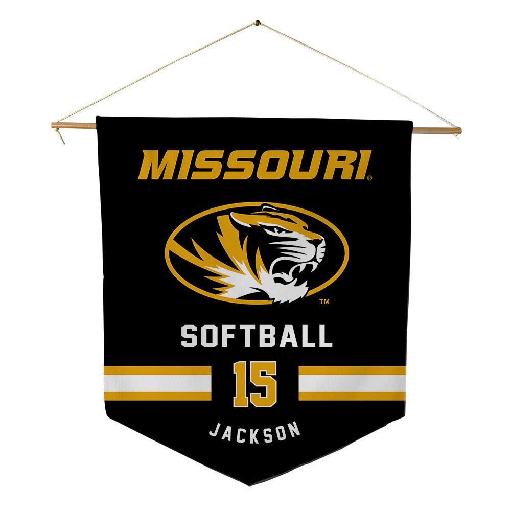 Missouri - NCAA Softball : Emma Jackson - Pennant - 18" x 21"-0