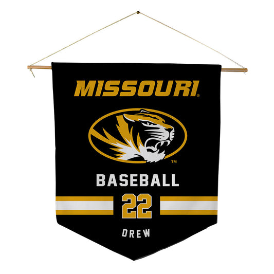 Missouri - NCAA Baseball : Kadden Drew - Pennant - 18" x 21"-0