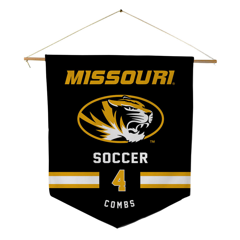 Missouri - NCAA Women's Soccer : Callaway Combs - Pennant - 18" x 21"-0