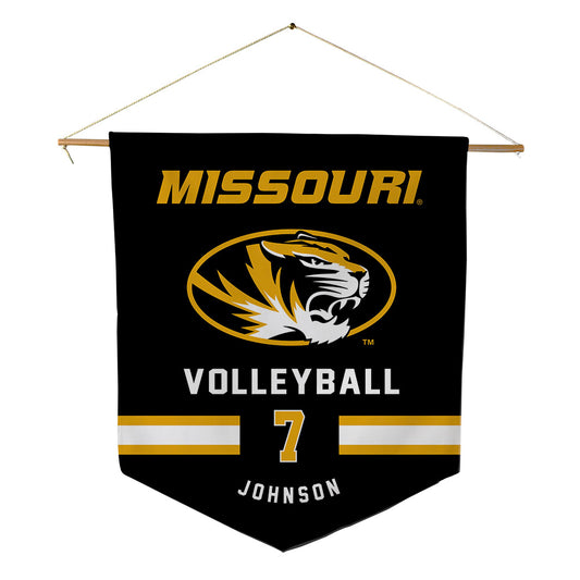 Missouri - NCAA Women's Volleyball : Kimani Johnson - Pennant - 18" x 21"-0