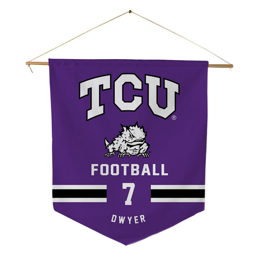 TCU - NCAA Football : Jordan Dwyer - Pennant - 18" x 21"-0