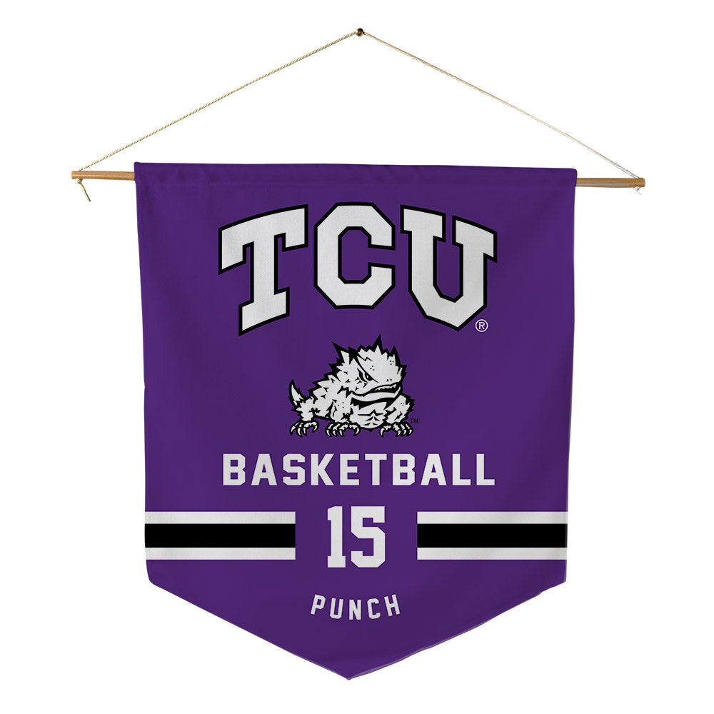 TCU - NCAA Men's Basketball : David Punch - Pennant - 18" x 21"-0