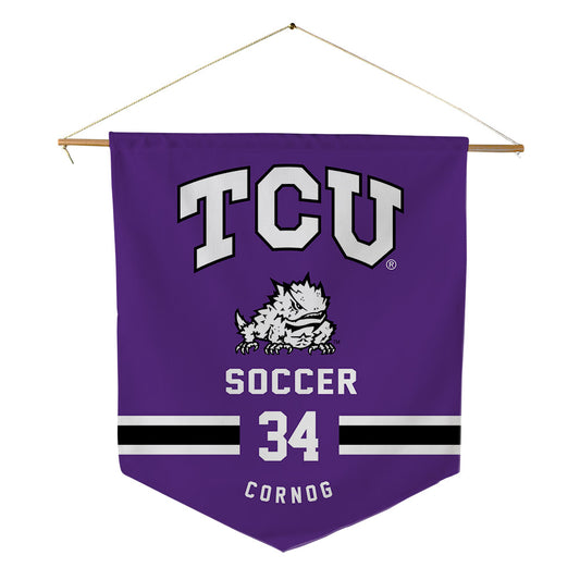 TCU - NCAA Women's Soccer : Quinn Cornog - Pennant - 18" x 21"-0