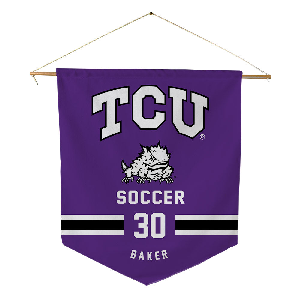 TCU - NCAA Women's Soccer : Evie Baker - Pennant - 18" x 21"-0