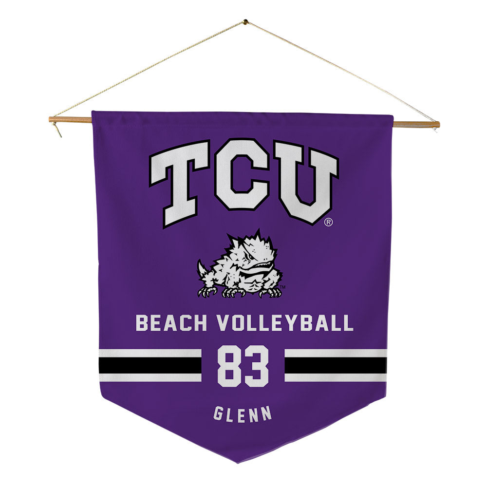 TCU - NCAA Beach Volleyball : Natalie Glenn - Pennant - 18" x 21"-0