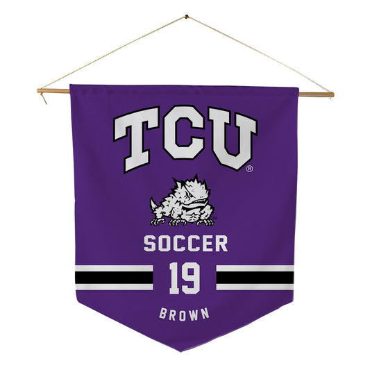 TCU - NCAA Women's Soccer : Morgan Brown - Pennant - 18" x 21"-0