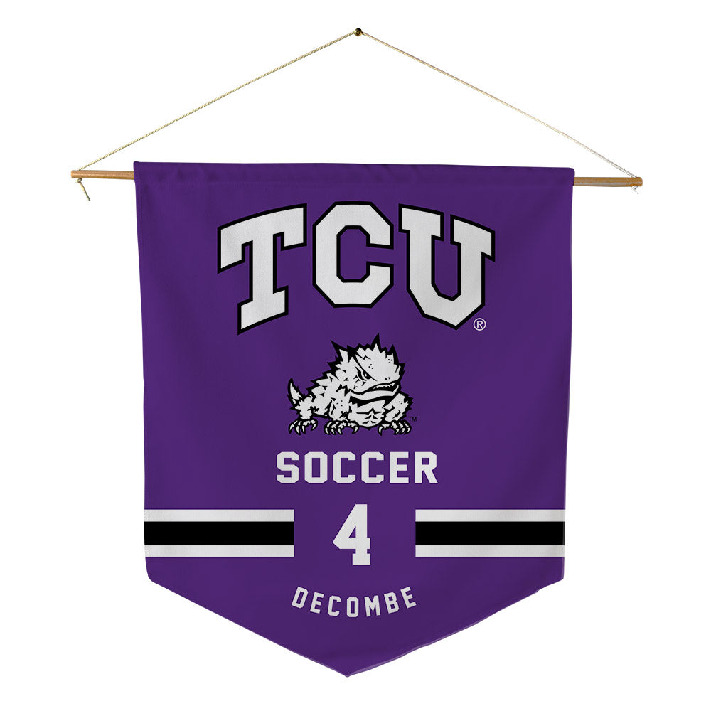 TCU - NCAA Women's Soccer : Yasmine Decombe - Pennant - 18" x 21"-0
