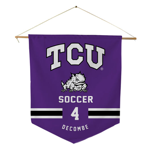 TCU - NCAA Women's Soccer : Yasmine Decombe - Pennant - 18" x 21"-0
