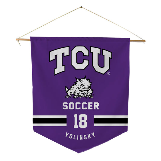 TCU - NCAA Women's Soccer : Emma Yolinsky - Pennant - 18" x 21"-0