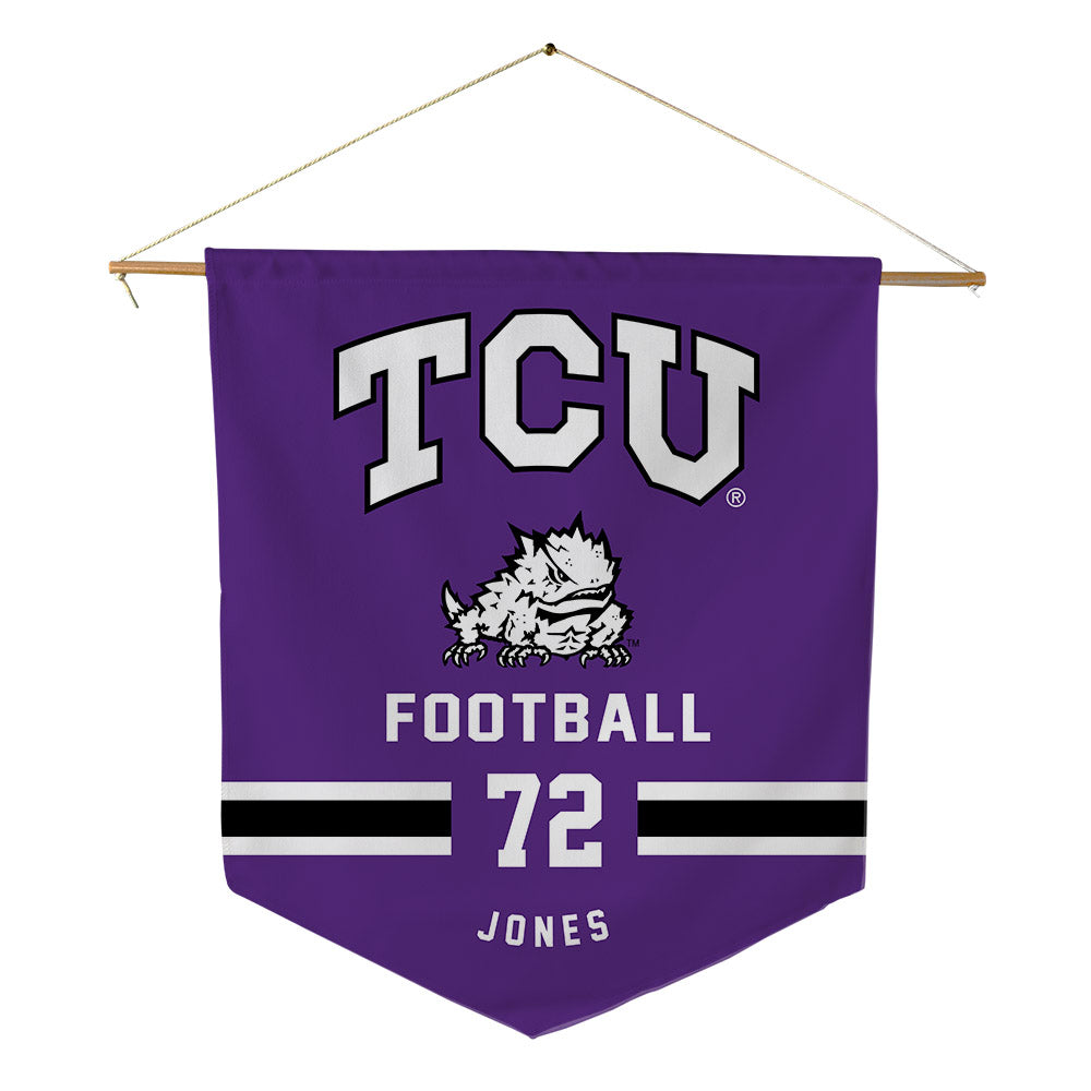 TCU - NCAA Football : Jackson Jones - Pennant - 18" x 21"-0