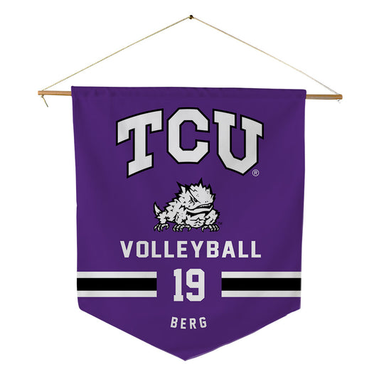 TCU - NCAA Women's Volleyball : Mckenzie Berg - Pennant - 18" x 21"-0