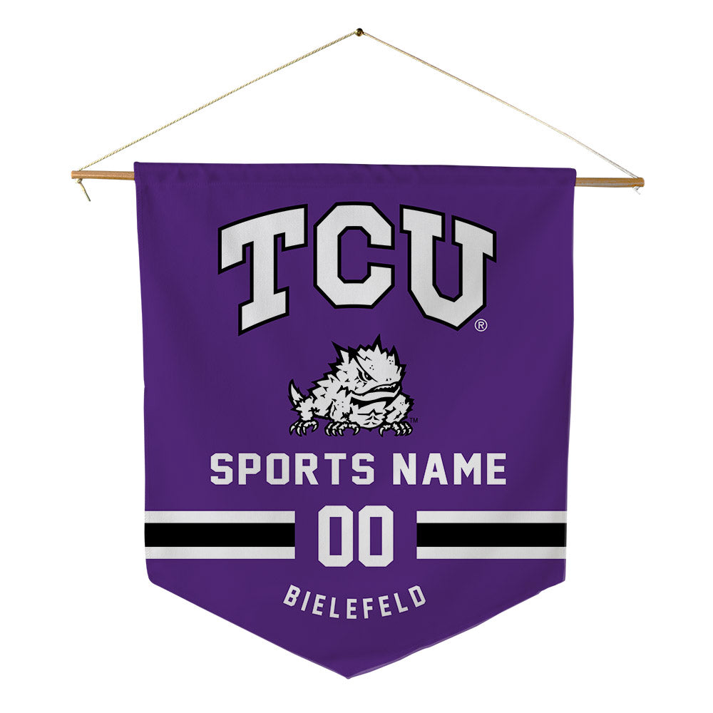 TCU - NCAA Women's Basketball : Clara Bielefeld - Pennant - 18" x 21"-0
