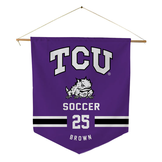 TCU - NCAA Women's Soccer : Ally Brown - Pennant - 18" x 21"-0